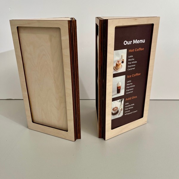 PLY TRIANGLUAR MENU HOLDER 8